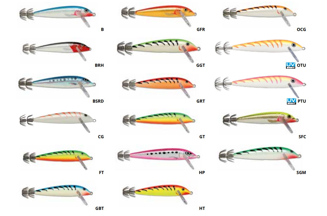 RAPALA Squid Lure SQ11 HT