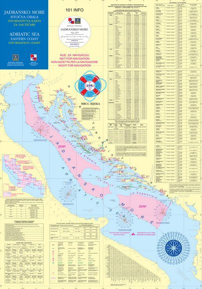 Karta informativna 101 - Jadransko more 