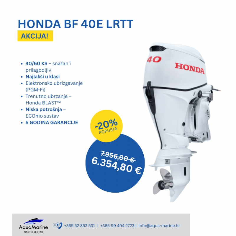HONDA BF 40E LRTT - PROMO CIJENA